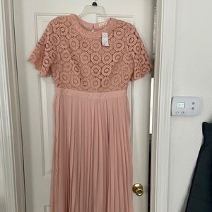 Böhme blush floor length dress